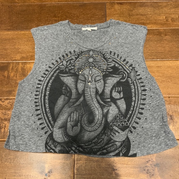UO Gray Ganesh Crop Top - Picture 4 of 4
